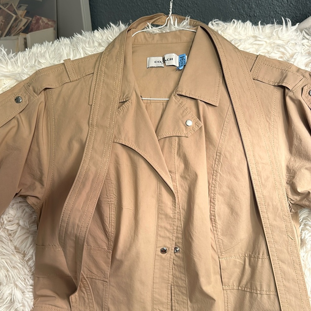 Coach dress size 00 tan
